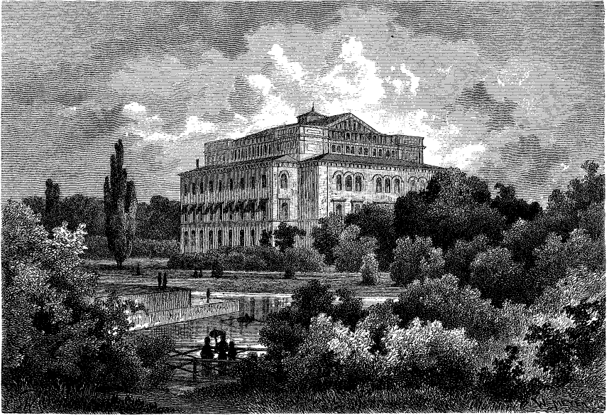 Nya Teatern (Stora Teatern) i Göteborg. Bild från Svenska Familj-Journalen 1878.